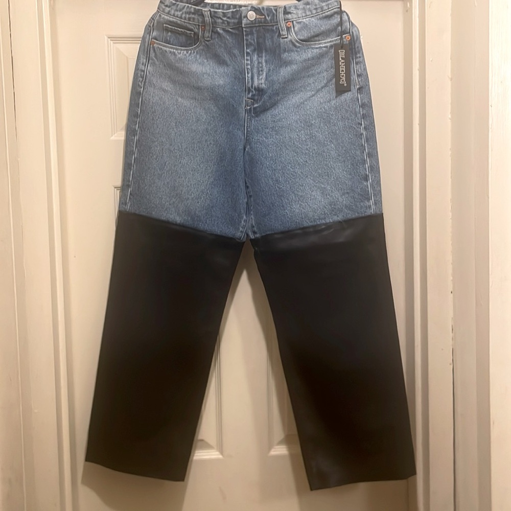 Blanknyc denim and leather jeans!!!